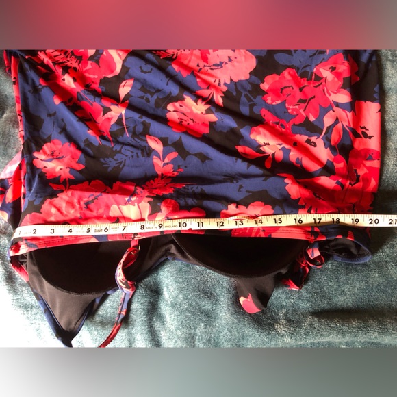 Aqua Green Womens’s UPF 50 Tiered Tankini Top - multicolored - Picture 6 of 8